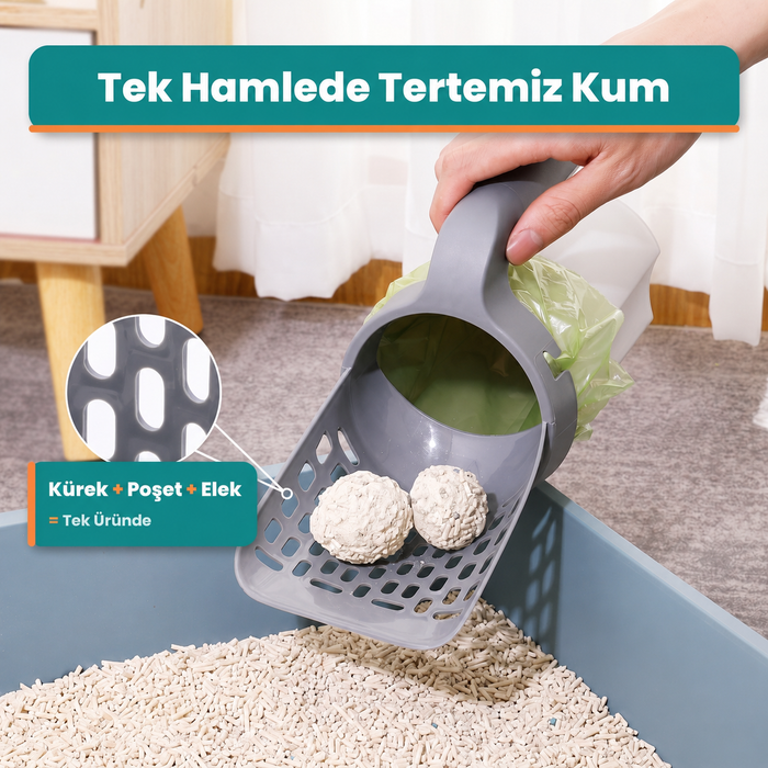 Petyco Zahmetsiz Kedi Kumu Temizleyici
