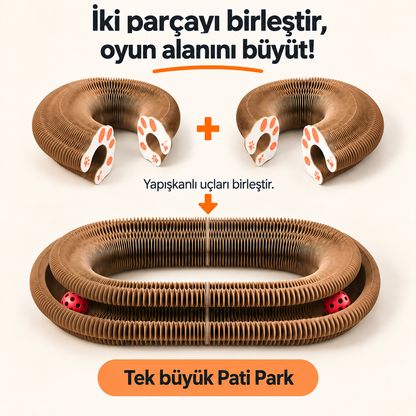Petyco Pati Park — İnteraktif Şekil Değiştiren Kedi Tırmalama ve Oyun Alanı