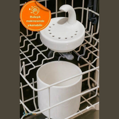 Petyco Hazen Care Seramik Kedi Su Pınarı – 1,5 L, Ultra Sessiz, Aktif Karbon Filtreli