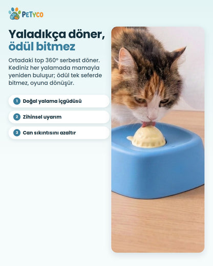 Mavi Lezzet Topu 360 derece dönen yalama topu