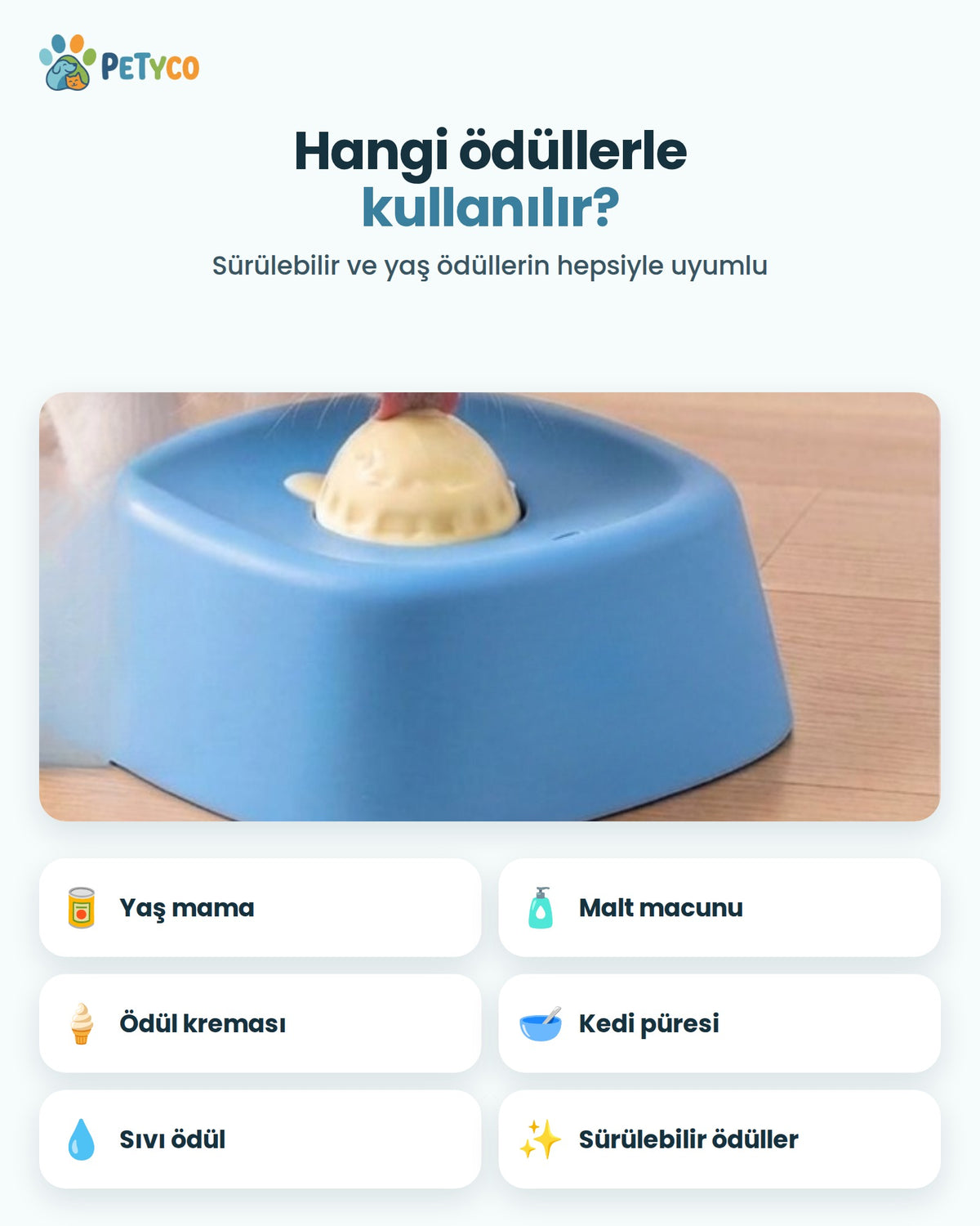 Mavi Lezzet Topu ile kullanılabilen ödüller
