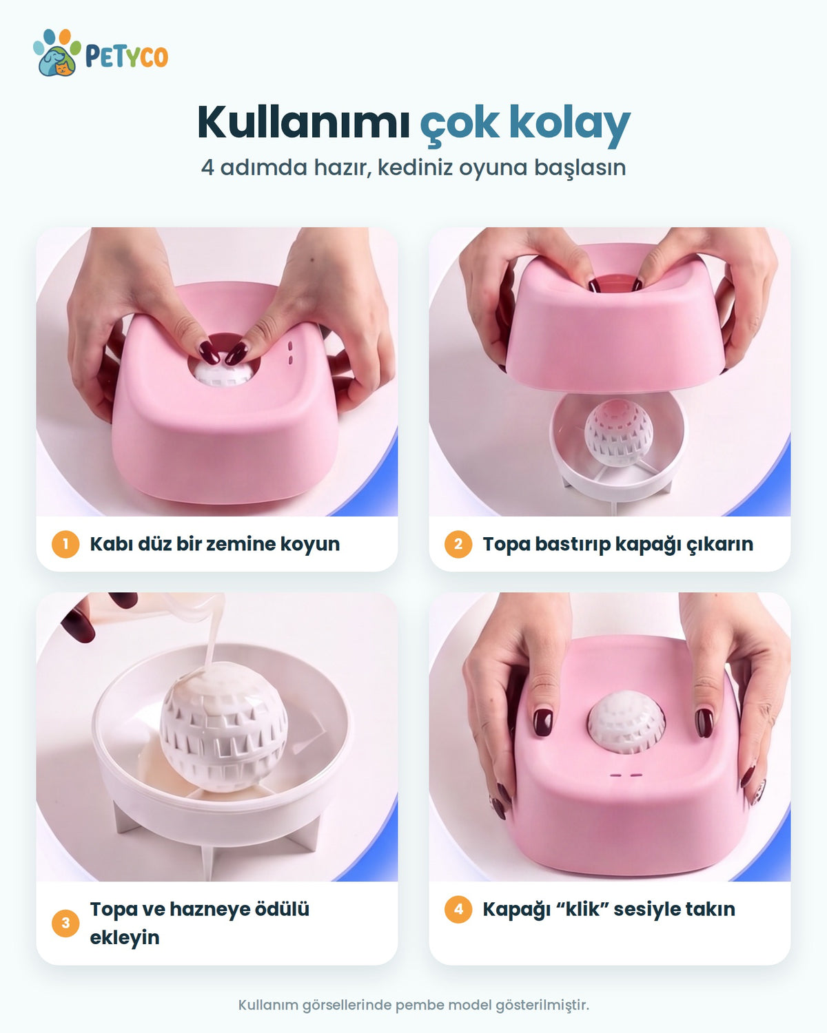 Lezzet Topu kullanım adımları