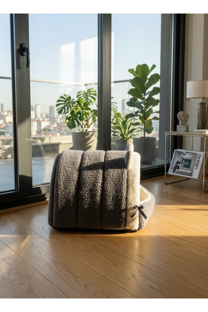 Kulaklı kedi evi ölçü görseli